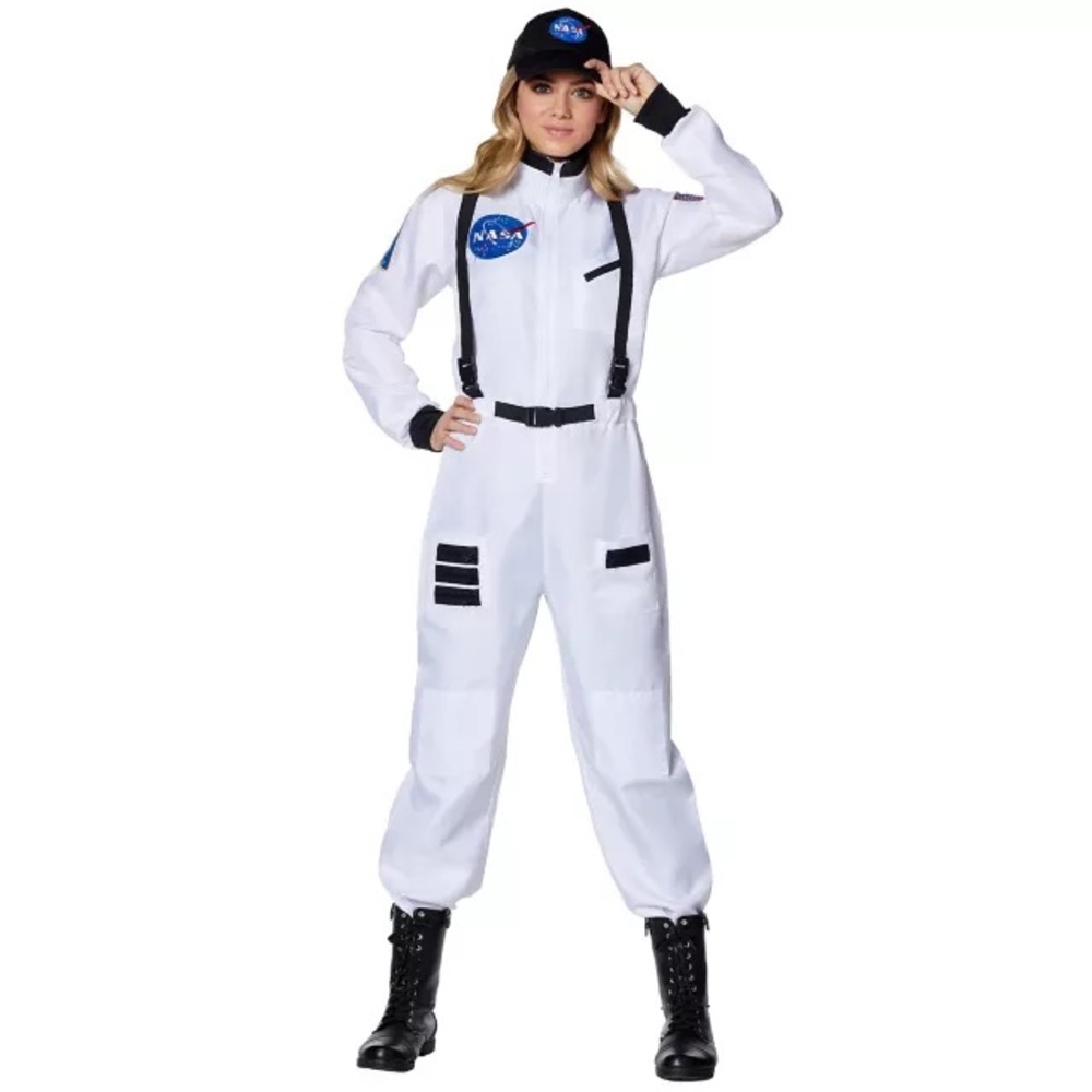 NASA SpaceWalker Jumpsuit with Black NASA Hat